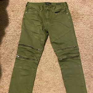 Olive stacked skinny pacsun pants
